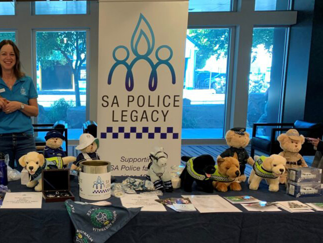 Police Legacy SA - merchandise and banner display