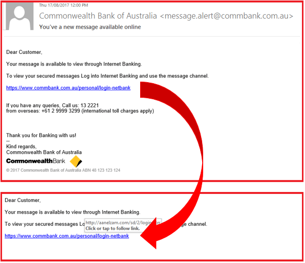 commbank scam email